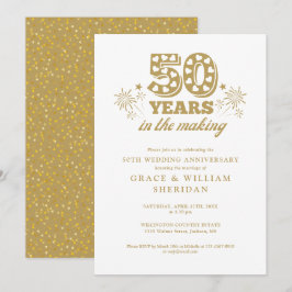 Invitación En el 50° aniversario Boda