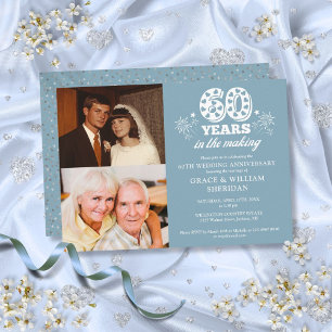 Invitación En el 60° aniversario Boda 2 foto