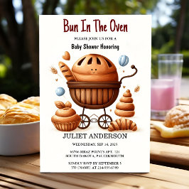 Invitación En El Baby Shower De Fun Retro Boho Cake