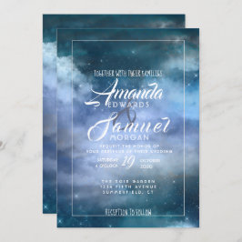 Invitación En el Boda Nueve en la Nube