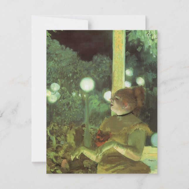 Invitación En el concierto del café de Edgar Degas, Fiesta de (Anverso)