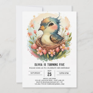 Invitación En el cumpleaños de las aves acuáticas de Woods