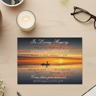Invitación En el Lago Sunset del Memorial de la Memoria