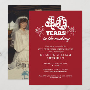 Invitación En El Making 40 Aniversario de Bodas Foto