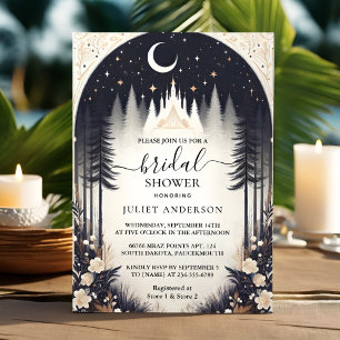 Invitación En el sueño mágico Mystical Stars Moon Bridal Show