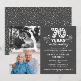 Invitación En Elaboración 70 Aniversario de Boda 2 Fotos