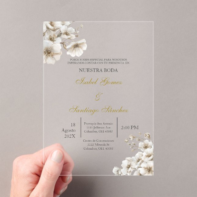 Invitación en español para boda (Insitu (portátil))