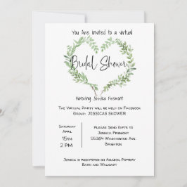 Invitación en Facebook a la ducha virtual de novia