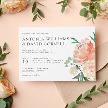 En flor | Moda boda floral rosado botánico