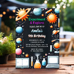 Invitación En Fun Lab Los Niños Geek Nerd Mad Science 9º Cump<br><div class="desc">¡Desencadenar la curiosidad con nuestra "Invitación de cumpleaños 9 de Fun Lab Kids Geek Nerd Mad Science"! Perfecto para los jóvenes científicos, este diseño vibrante y caprichoso promete un fiesta emocionante lleno de experimentos y descubrimientos divertidos. Los elementos atractivos y los gráficos coloridos cautivarán a sus huéspedes, asegurando una celebración...</div>
