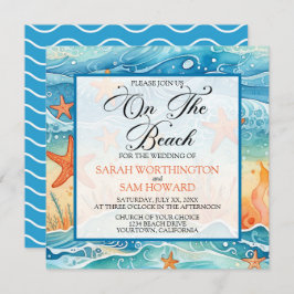 Invitación En La Boda De La Playa