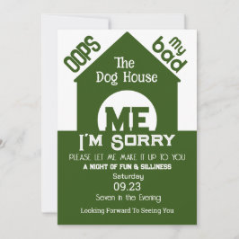 Invitación En la Casa del Perro lo siento