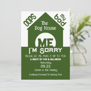 Invitación En la Casa del Perro lo siento