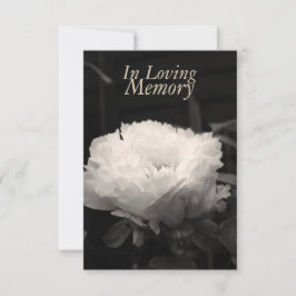 Invitación En la celebración cariñosa del Peony de la memoria