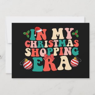 Invitación En la era de compras de mis Navidades feriados en 