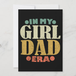 Invitación En la era de mi Chica papá era gracioso el día del