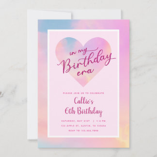 Invitación En la era de mi cumpleaños