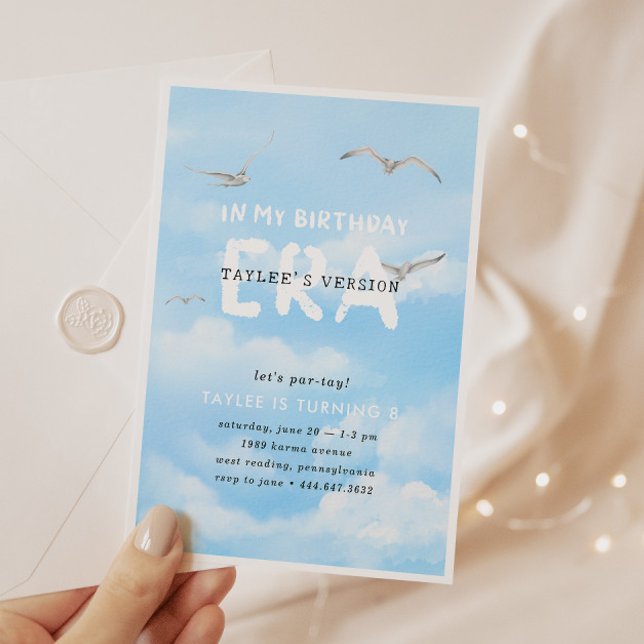Invitación En la era de mi cumpleaños | Chicas Preppy Music (Subido por el creador)
