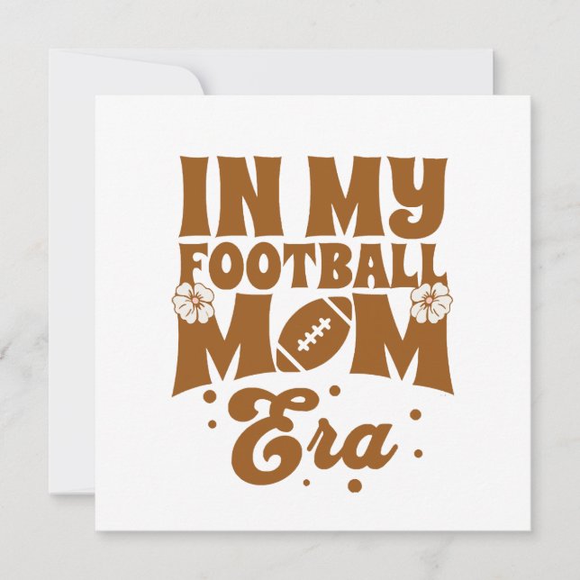 Invitación En la era de mi madre futbolera (Anverso)
