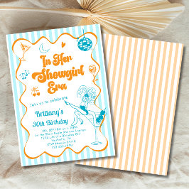 Invitación En la era de su Showgirl, una Fiesta divertida de 