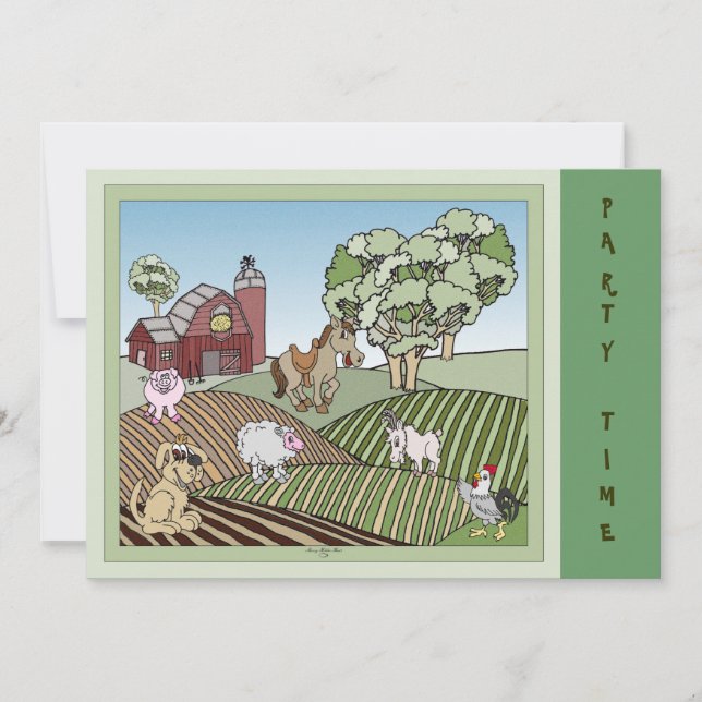 Invitación En La Granja (Anverso)