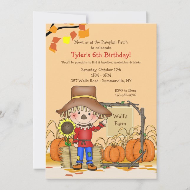 Invitación en la granja (Anverso)