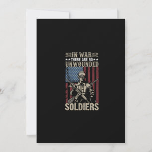 Invitación en la guerra no hay soldados heridos