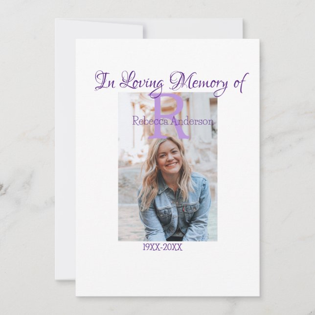 Invitación En la memoria amorosa de la memoria mantener la me (Anverso)