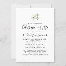 Invitación En la memoria amorosa Foto Celebración del funeral