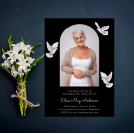 Invitación En la memoria encantadora elegante foto