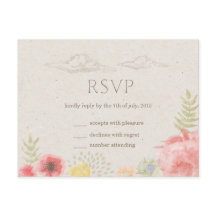 En la pradera Boda de verano RSVP postal