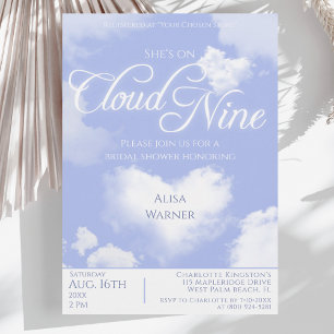 Invitación En las Nubes Novena Nube Soñadora Despedida de Sol