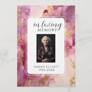 Invitación En Memoria con Foto Personal