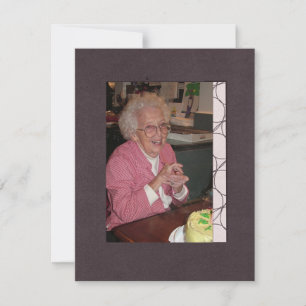 Invitación En memoria de la foto del aviso de muerte