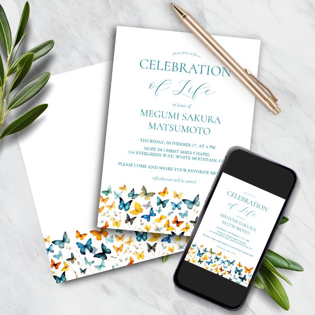 Invitación en memoria de la mariposa (Subido por el creador)