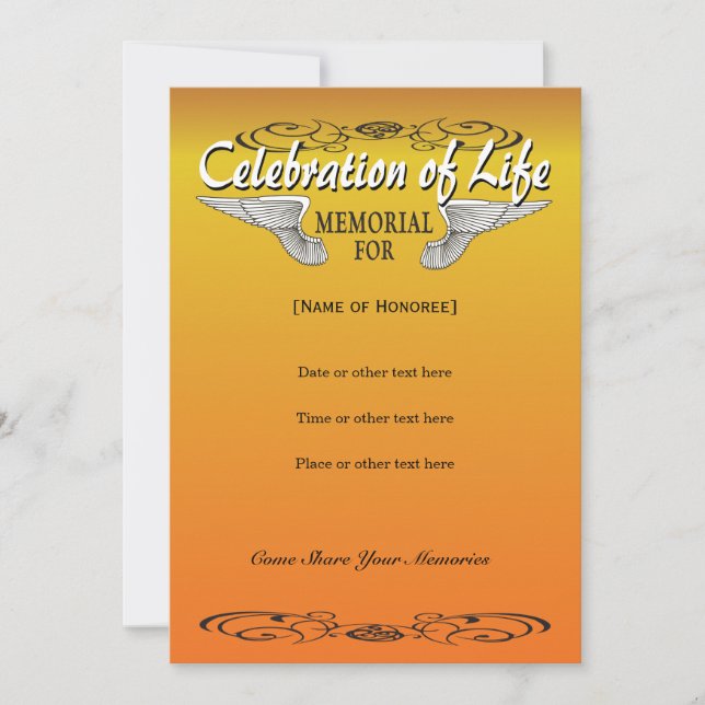 Invitación en memoria de los motociclistas (Anverso)