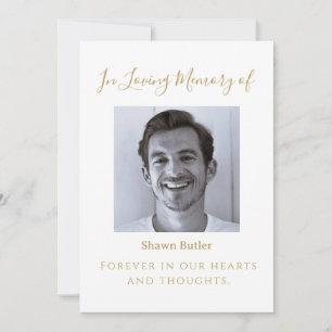 Invitación En Memoria, Señal de Boda Elegante