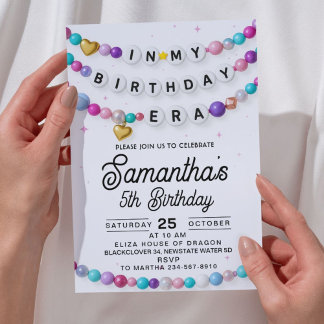 Invitación en mi época de cumpleaños