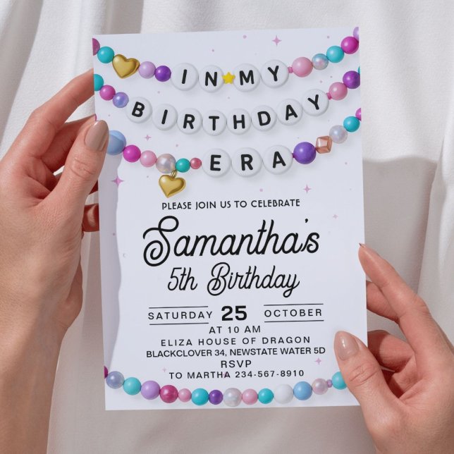 Invitación en mi época de cumpleaños ( In my birthday era Invitation)