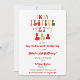 Invitación En mi época festiva de la AF Navidades elegantes