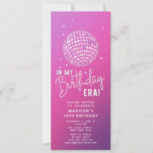 Invitación En mi era de cumpleaños, Fiesta de la era, foto de