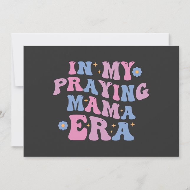 Invitación En Mi Era de Mama que Reza (Anverso)