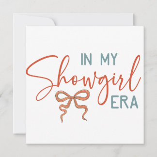 Invitación En Mi ERA de Showgirl Coqueta Lazo