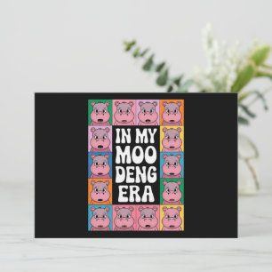 Invitación En Mi Era Moo Deng Moo Deng Hippo Lover