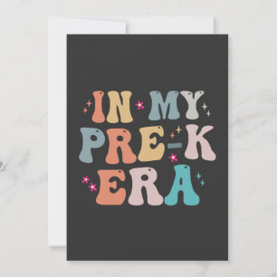 Invitación En mi era prek, qué gracioso Groovy de vuelta al r