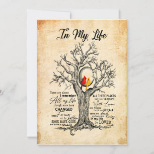 Invitación En mi vida Recuerdo Toda Mi Vida Todo Este Lugar