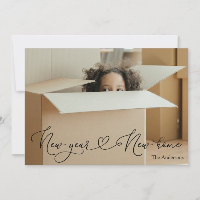 Invitación en movimiento Año nuevo nuevo hogar (Anverso)