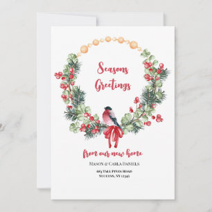 Invitación en movimiento Berry Wreath Holiday