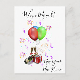 Invitación en movimiento de Año Nuevo celebrada