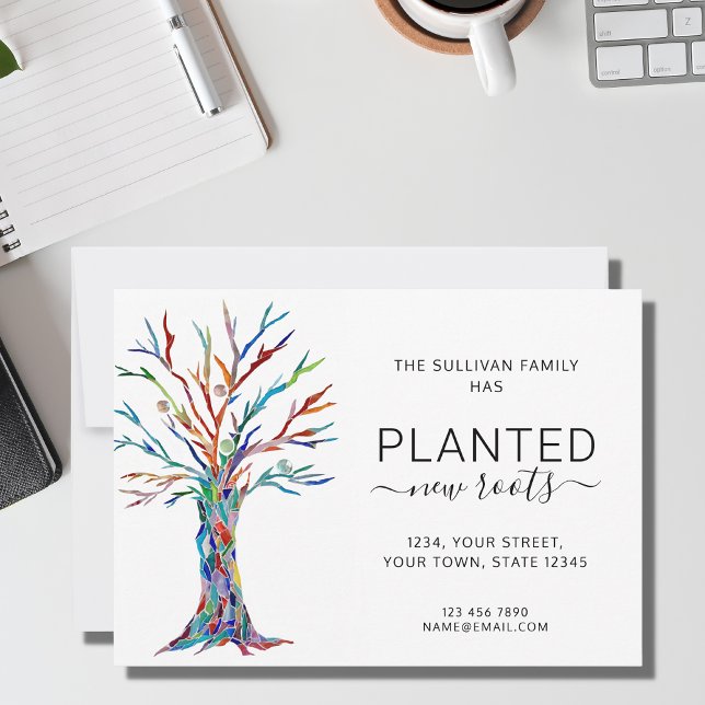 Invitación en movimiento de árbol de raíces nuevas (Subido por el creador)